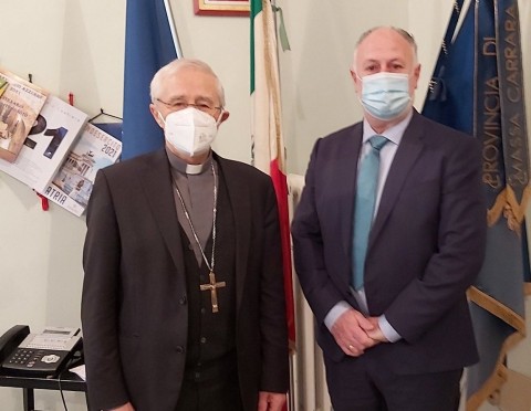 Presidente Lorenzetti e vescovo emerito Ambrosio