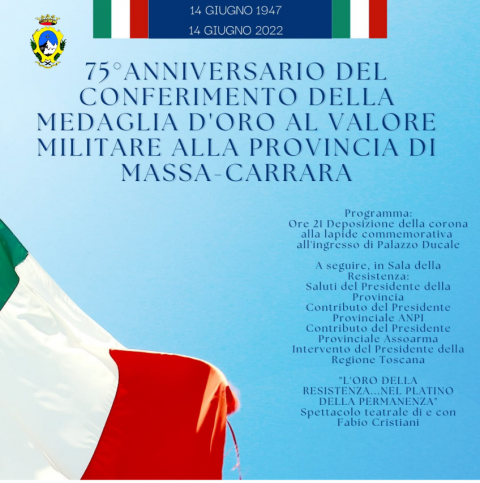 75 ANNIVERSARIO MEDAGLIA AL V.M