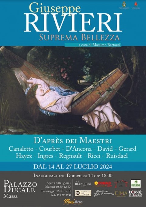 Locandina dell'evento realizzata con l'imgine di una delle opere in esposizioe , tirolo e info come nel comunicato