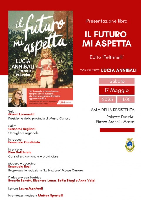 Locandina evento. Immagine grafica cin i alto a sinistra la copertina del libro (foto di una bambina con riquadro foto autrice. Il resto grafica con le info contenute nel comunicato