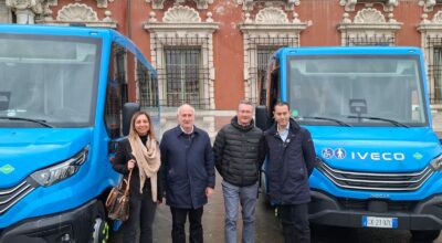 Nella foto il presidente , l'D di C.Lu.B., il dirigente dlela RPovincia e la funzionaria del TPL della Provincia